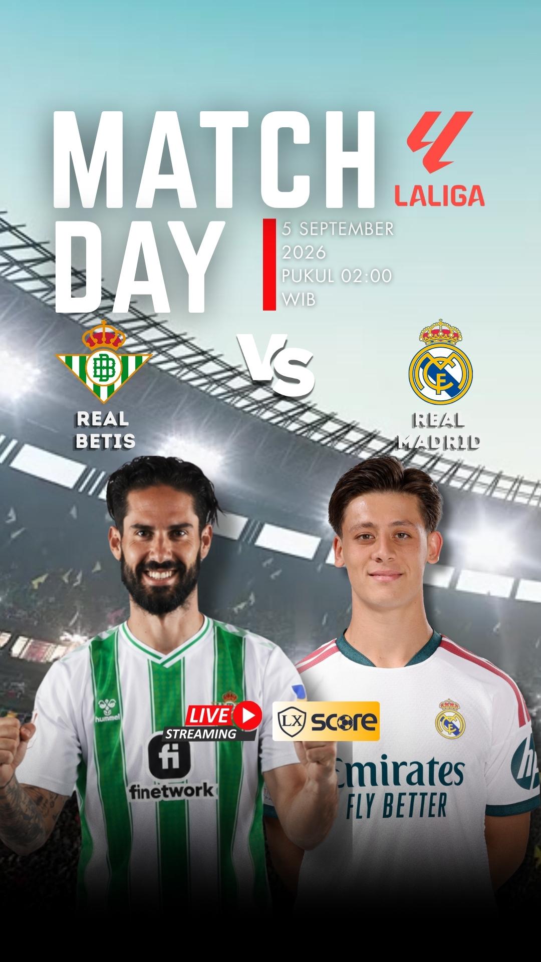 LIVE STREAMING REAL BETIS VS REAL MADRID